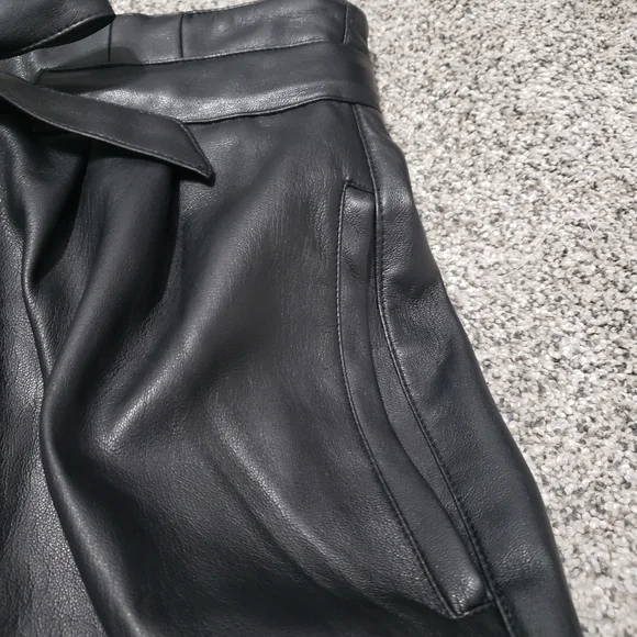 High Waisted Faux Leather Pants - Picture 9 of 10